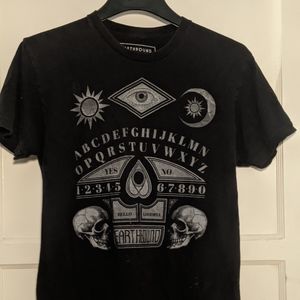 Ouija board gothic graphic tee shirt